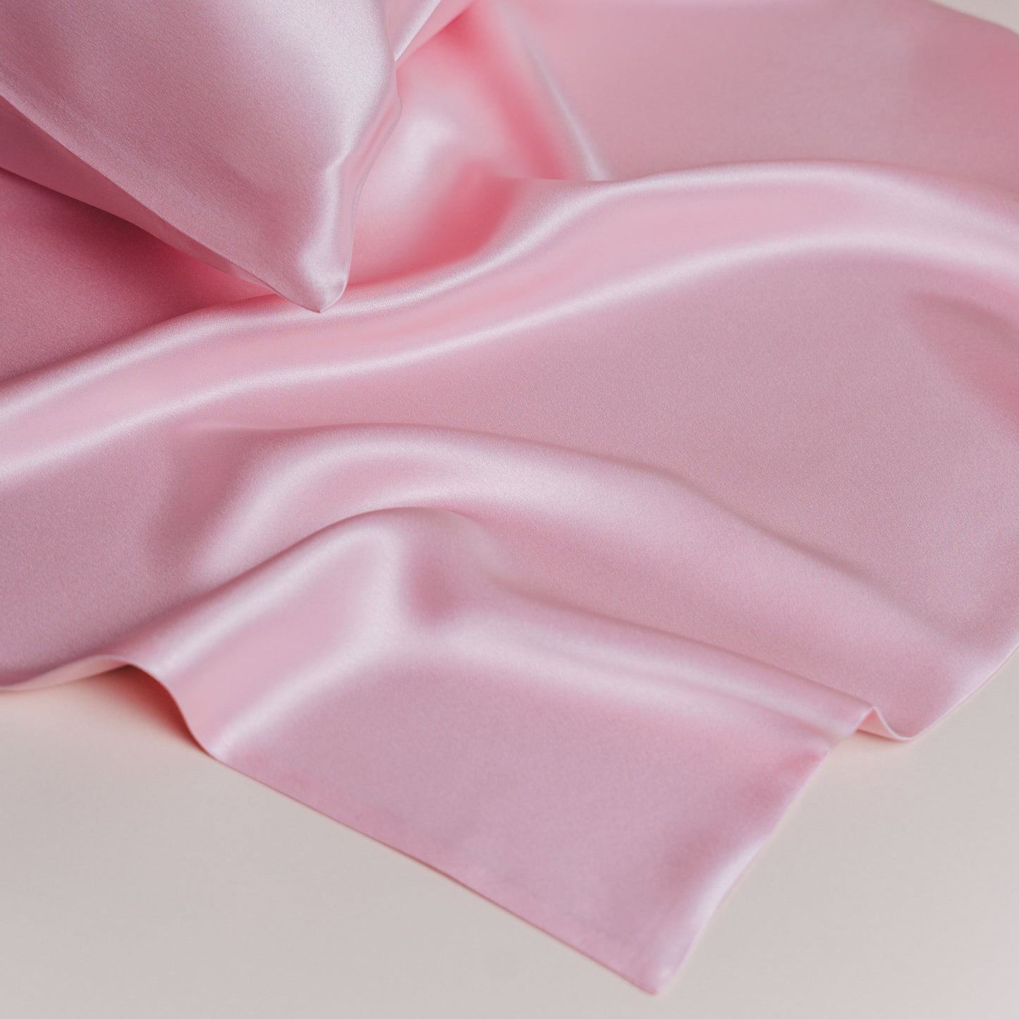 Premium Silk Satin Pillowcase Pink