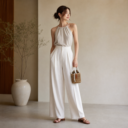 Lotus Mini Bucket Bag – Handwoven Water Hyacinth