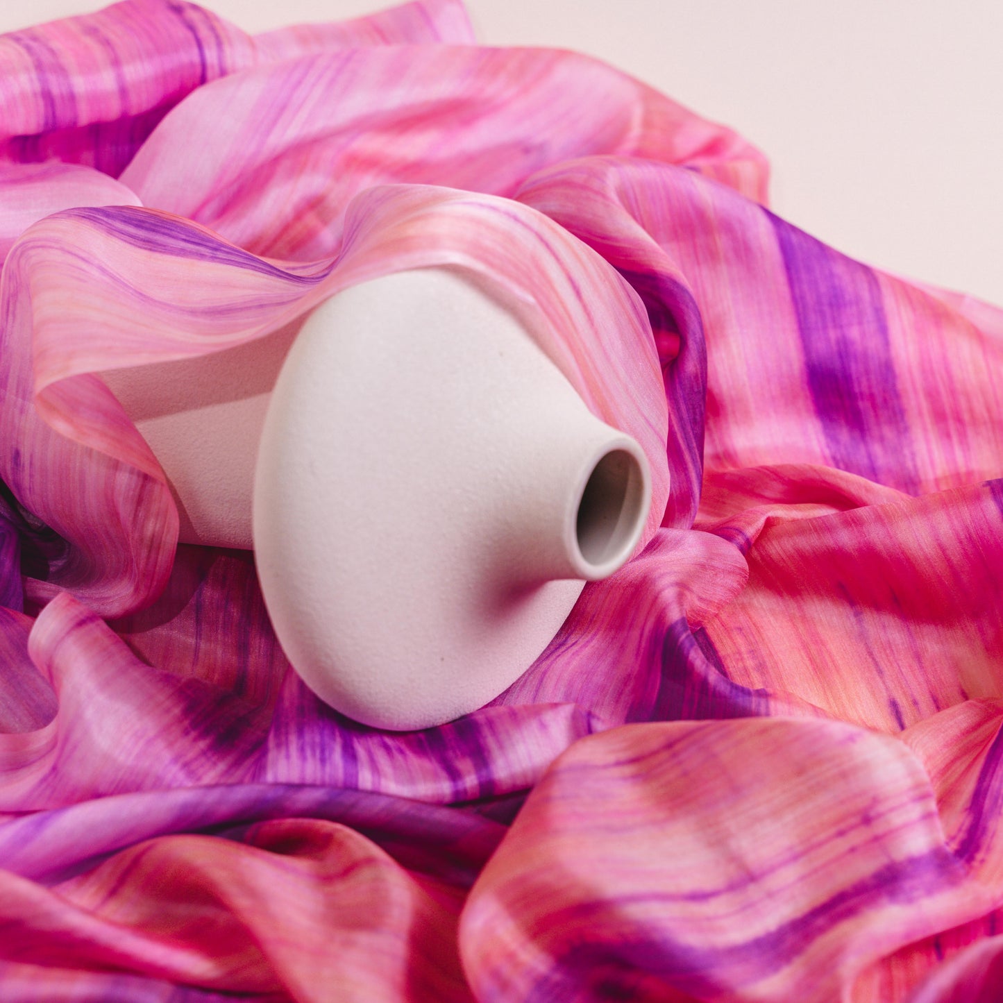 Hand-Dyed Pink & Violet Mulberry Silk Scarf – Naturally Dyed Habotai Silk, Lightweight & Luxurious Gift