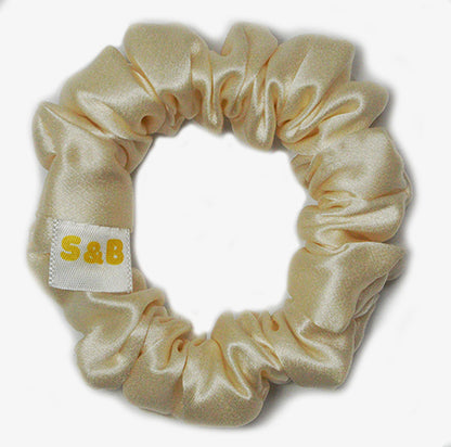 Set of 3 Medium Silk Satin Scrunchies (Mixed Colour)