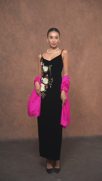 Hot Pink Silk Scarf – Hand-Dyed Mulberry Silk, Party Wrap & Gift for Her